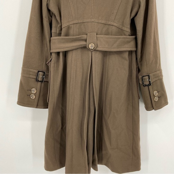 Laundry By Shelli Segal Brown Dress Peacoat Wool Size 10 - Picture 8 of 9
